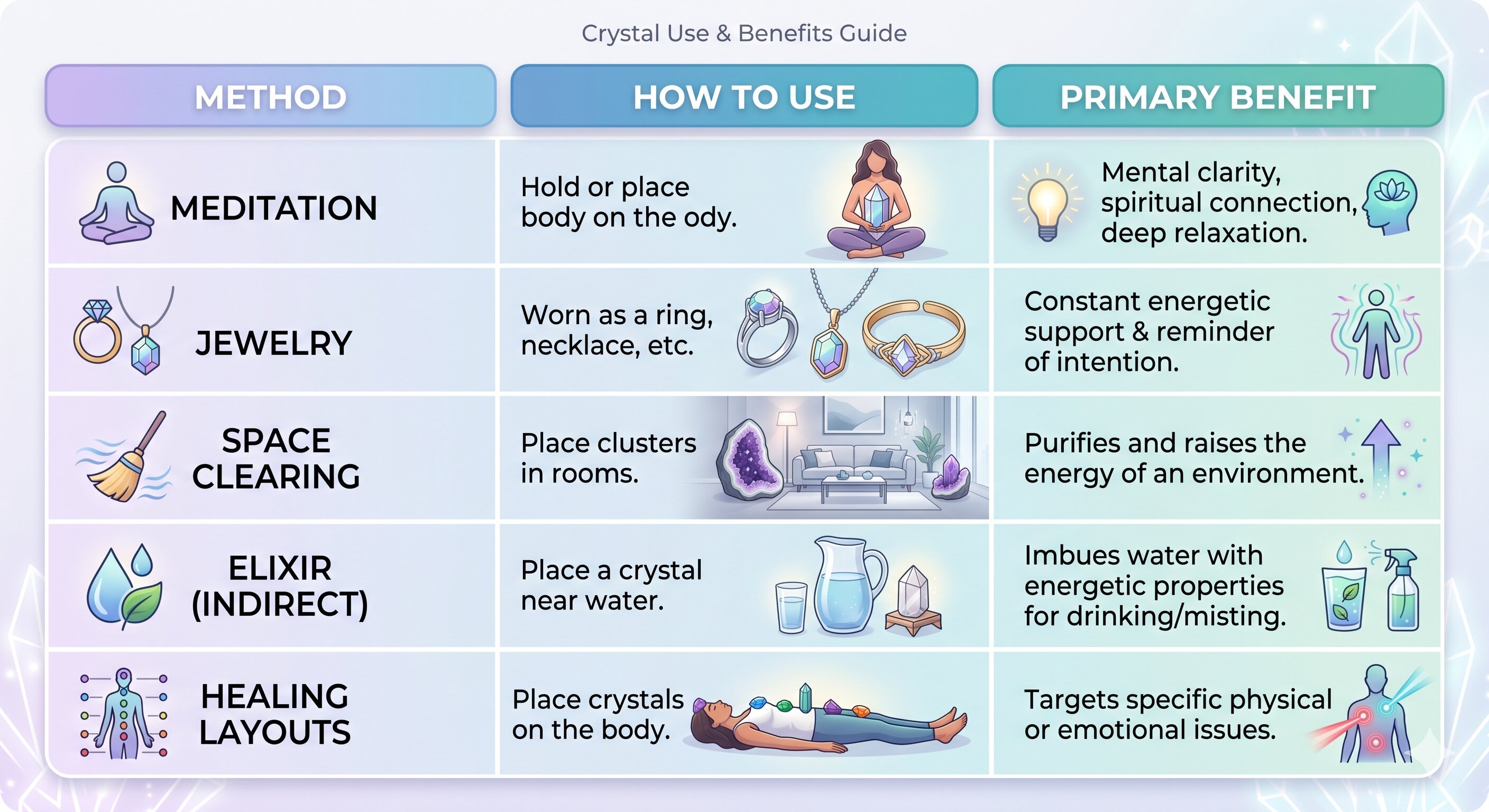 crystal use benefit guide